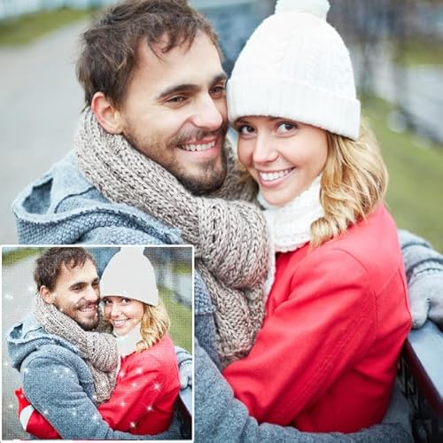 Rainsar Diamond Painting Eigenes Foto,Personalisierte Diamont Painting Selbst Gestalten,5D Daiming Panting Set,Benutzerdefinierte Design 5D Full Drill Bilder Home Decor, 30x40 cm von Rainsar