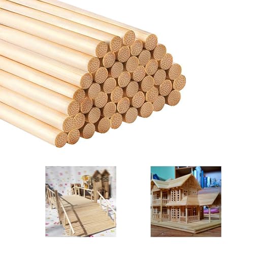100 Stück Holzstäbe zum Basteln, Holzstäbe 30cm Lang, Rundholz 6mm, Rundstab Holz, Holzstäbchen zum Basteln, Holzstab Rund, Wooden Sticks, Holzstange für Modellbau DIY Handwerk und Dekoration 100 Stück Holzstäbe zum Basteln, Holzstäbe 30cm Lang, Rundholz 6mm, Rundstab Holz, Holzstäbchen zum Basteln, Holzstab Rund, Wooden Sticks, Holzstange für Modellbau DIY Handwerk und Dekoration von Rairsky