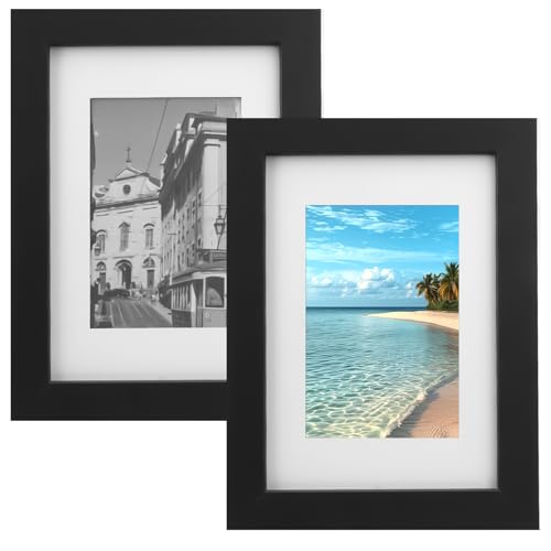2 Stück Bilderrahmen Holz 13x18 cm, Picture Frame, 6x8 in Photo Frame, Klei Bilder Rahmen mit Acrylglas, Robuste Vintage Bilderrahmen, Bilderrahmen Postkartengröße Tischplatte Wandhalterung 2 Stück Bilderrahmen Holz 13x18 cm, Picture Frame, 6x8 in Photo Frame, Klei Bilder Rahmen mit Acrylglas, Robuste Vintage Bilderrahmen, Bilderrahmen Postkartengröße Tischplatte Wandhalterung von Rairsky