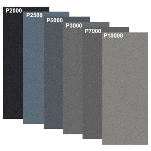 36 Stück Schmirgelpapier Schleifpapier Fein Grob 2000 2500 3000 5000 7000 10000 Sandpapier 23 X 9.3 cm, Schmierpapier Wasserschleifpapier Nasse Trockene Sanderpaper Lack Schleifwerkzeug Austauschbares 36 Stück Schmirgelpapier Schleifpapier Fein Grob 2000 2500 3000 5000 7000 10000 Sandpapier 23 X 9.3 cm, Schmierpapier Wasserschleifpapier Nasse Trockene Sanderpaper Lack Schleifwerkzeug Austauschbares von Rairsky