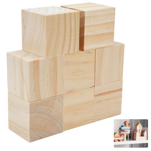 8 Stück Holzwürfel Blanko, Holzwürfel Groß 50x50x50mm, Quadrat Würfel Natürliche Bastelwürfel, Unbehandeltes Bauklötze Holz Quadrat Würfel, Holzbauklötze Natural für Lernen, Basteln, DIY Puzzle 8 Stück Holzwürfel Blanko, Holzwürfel Groß 50x50x50mm, Quadrat Würfel Natürliche Bastelwürfel, Unbehandeltes Bauklötze Holz Quadrat Würfel, Holzbauklötze Natural für Lernen, Basteln, DIY Puzzle von Rairsky