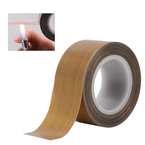 Rairsky 30mm*10m Teflon Klebeband, Klebeband Hitzebeständig, Teflon Band, Reibungsarmes PTFE Dichtband, Vakuumierer Teflonband für Vakuumierer, Heißschmelzmaschinen, Elektrische Hochspannungsprodukte von Rairsky