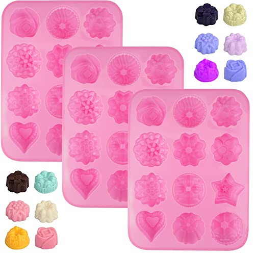 Silikonform Blumen, 3 Stück Seifenformen Silikon Silikon Muffinform Kuchen Dessert Silikonform DIY Silikonformen Seife, Backform Blume für Pralinen, Süßigkeiten, Gelee, Eiswürfel, Muffin Silikonform Blumen, 3 Stück Seifenformen Silikon Silikon Muffinform Kuchen Dessert Silikonform DIY Silikonformen Seife, Backform Blume für Pralinen, Süßigkeiten, Gelee, Eiswürfel, Muffin von Rairsky