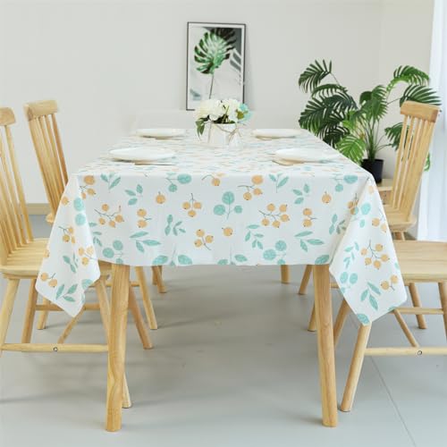 Tischdecke, Polyester, 91,4 x 152,4 cm, Früchte, rechteckig, waschbar, dekorative Tischdecke für Küche, Esszimmer, Picknick, Loquat, 2 Stück Tischdecke, Polyester, 91,4 x 152,4 cm, Früchte, rechteckig, waschbar, dekorative Tischdecke für Küche, Esszimmer, Picknick, Loquat, 2 Stück von Rakila