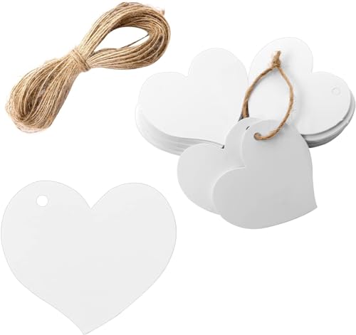 100 Stück Herz Kraftpapier Anhänger Weiße Geschenkanhänger Hochzeit Herz Etiketten mit Schnur Geschenkanhänger Weiße Kraftpapieranhänger für Party Geburtstag Valentinstag Christmas 100 Stück Herz Kraftpapier Anhänger Weiße Geschenkanhänger Hochzeit Herz Etiketten mit Schnur Geschenkanhänger Weiße Kraftpapieranhänger für Party Geburtstag Valentinstag Christmas von Rakiuty