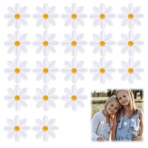 Blumen Applikationen Patches,Kleidung Iron-On Patches,Applikation Jacke Jeans Aufnäher,20PC von Rakiuty