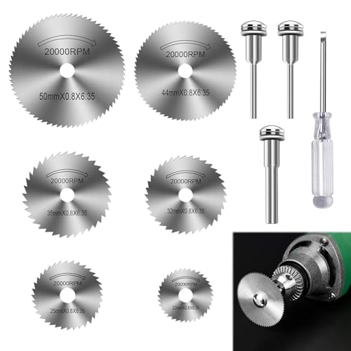 Trennscheiben Set,10 Stück Sägeblatt Kreissägeblatt Set,Hochgeschwindigkeitsstahlklingen für Multifunktionswerkzeuge für Rotationswerkzeug,mit Schraubendreher zum Schneiden von Holz,Kunststoff,Metall Trennscheiben Set,10 Stück Sägeblatt Kreissägeblatt Set,Hochgeschwindigkeitsstahlklingen für Multifunktionswerkzeuge für Rotationswerkzeug,mit Schraubendreher zum Schneiden von Holz,Kunststoff,Metall von Rakiuty