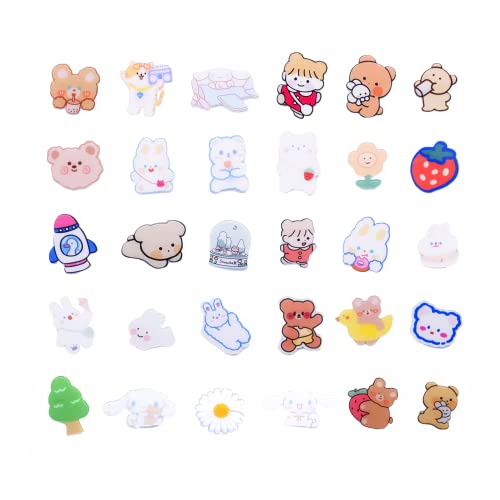 Süße Stecknadeln für Rucksäcke, ästhetische Kawaii-Rucksacknadeln, 30-teiliges Set aus Acryl-Brosche für Frauen, Ita Tasche Zubehör Pins für Rucksäcke, Taschen, Hoodies, Hüte, Jacken von Ralxion