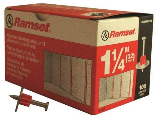 Ramset Powder Fastening Systems 1510SD 1-1/4 Zoll Washered Pins, 4 Stück mit 100 Stück von Ramset Powder Fastening Systems