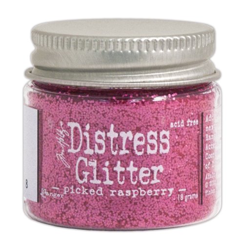 Distress Tim Holtz Glitter 1 Ounce-Picked Raspberry von Ranger