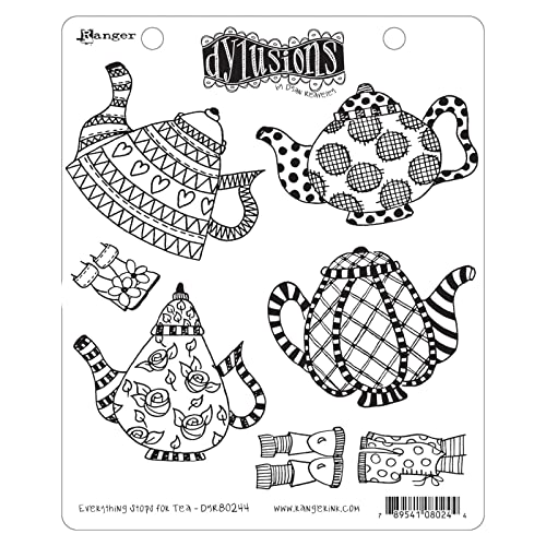 Dyan Reaveley's Dylusions Cling Stamp Collection-Everything Stops For Tea von Ranger