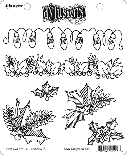 Dyan Reaveley's Dylusions Cling Stamp Collection-Holly And The Ivy von Ranger