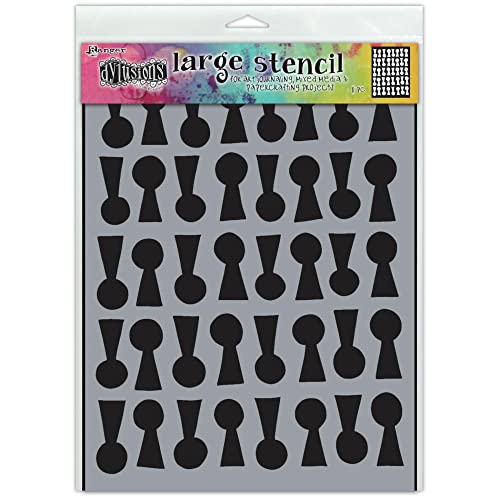 Dyan Reaveley's Dylusions Stencils 9"X12"-Lock 'n' Roll von Ranger