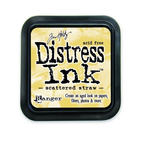 Ranger 301892 Tim Holtz Distress Ink Pad, Scattered Straw, 7.5 x 7.5 x 22 cm, Kunststoff von Ranger