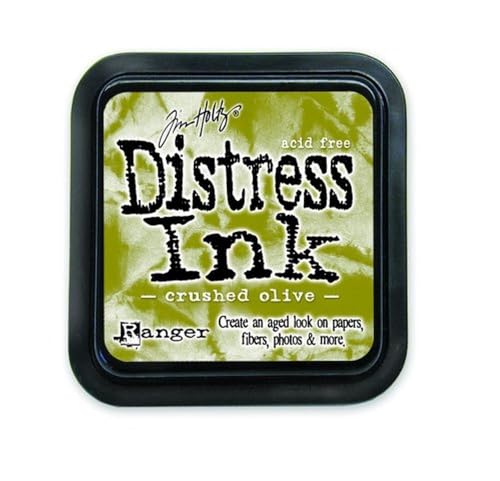 Ranger 431542 Tim Holtz Distress Ink Pad, Crushed Olive, 7.5 x 7.5 x 29 cm Ranger 431542 Tim Holtz Distress Ink Pad, Crushed Olive, 7.5 x 7.5 x 29 cm von Ranger
