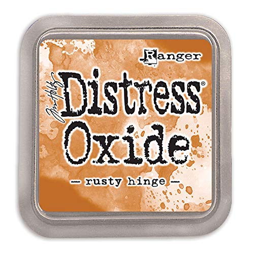 Ranger 554291 Scattered Straw-a 2x2 Raised Pad, with Water-Reactive Dye Ink Tim Holtz Distress Oxide Stempelkissen Rusty Hinge, Gelb, 7, 6 x 7, 6 cm von Ranger