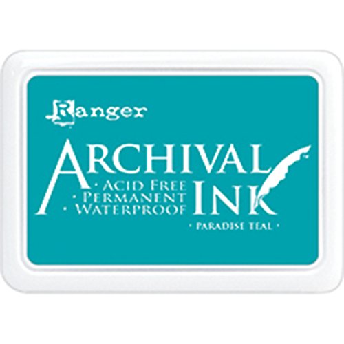Ranger Archival Ink Pad Paradise Blaugrün, Türkis, synthetisches Matrial, 6.9 x 9.8 x 1.8 cm Ranger Archival Ink Pad Paradise Blaugrün, Türkis, synthetisches Matrial, 6.9 x 9.8 x 1.8 cm von Ranger