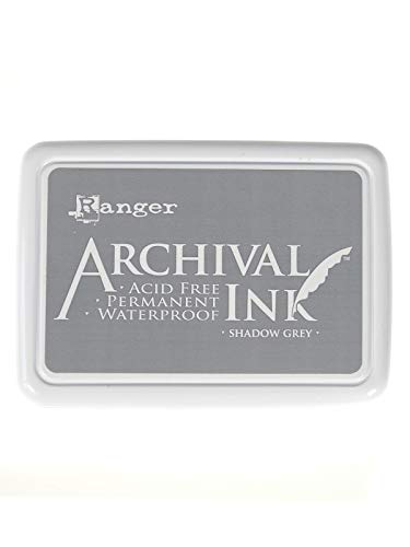 Ranger Archival Ink Pad Shadow grau, synthetisches Matrial, 6.9 x 9.8 x 1.8 cm von Ranger