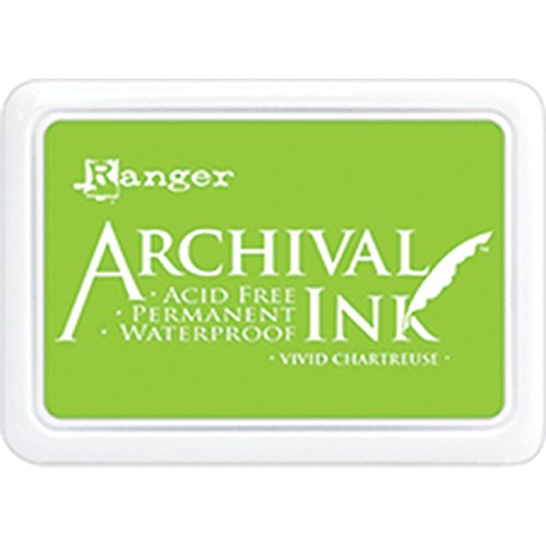 Ranger Archival Ink Pad Vivid Chartreuse, grün, synthetisches Matrial, 6.9 x 9.8 x 1.8 cm von Ranger