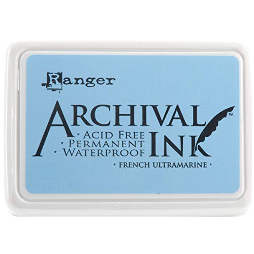 Ranger Archival Ink Stempelkissen - Feinkontur/Wasserfest French Ultramarine. French Ultramarine von Ranger
