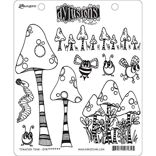 Ranger DYR63254 Cling Stamp Dylusions Haftstempel, Mehrfarbig, By The Yard Ranger DYR63254 Cling Stamp Dylusions Haftstempel, Mehrfarbig, By The Yard von Ranger