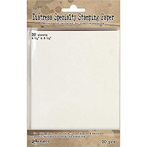 Ranger Distress Specialty Stamping Papier 10,8 cm x 14, 20 Blatt von Ranger