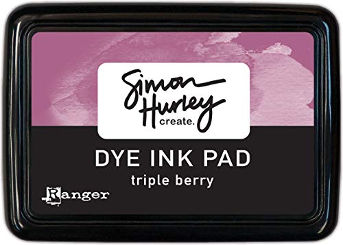 Ranger HUP-67177 Simon Hurley Create. Dye Ink Pads Triple Berry 7 x 9,5 cm, 2.75 x 3.75 von Ranger