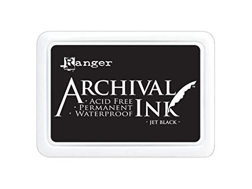 Ranger Jumbo Archival Pad, Jet Black, Synthetic Material, schwarz, 17.1 x 12.7 x 1.9 cm von Ranger