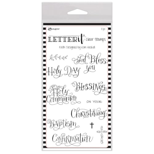 Ranger LEC65777 Letter It Clear Stamp Set 4"X6"-Faith, Farblos, Einheitsgröße von Ranger