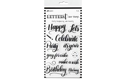 Ranger LEC65807 Letter It Clear Stempel-Set, 10 x 15 cm, Party-Design, Farblos, c1 Ranger LEC65807 Letter It Clear Stempel-Set, 10 x 15 cm, Party-Design, Farblos, c1 von Ranger