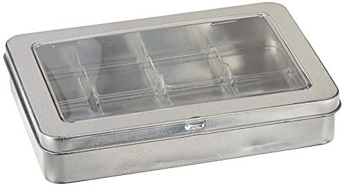 Ranger Pad-Storage Tin Aufbewahrungsdose für 12 Mini Distress Ink Stempel, Durchsichtig, c1 Ranger Pad-Storage Tin Aufbewahrungsdose für 12 Mini Distress Ink Stempel, Durchsichtig, c1 von Ranger