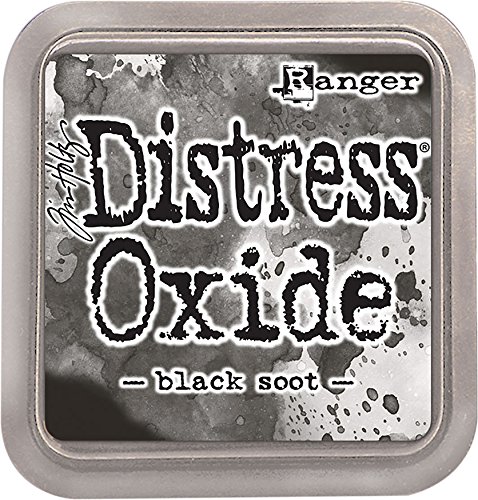 Ranger Ruß Not-Oxid Tinte Pad, Kunststoff, schwarz, 7,5 x 7,5 x 1,9 cm von Ranger