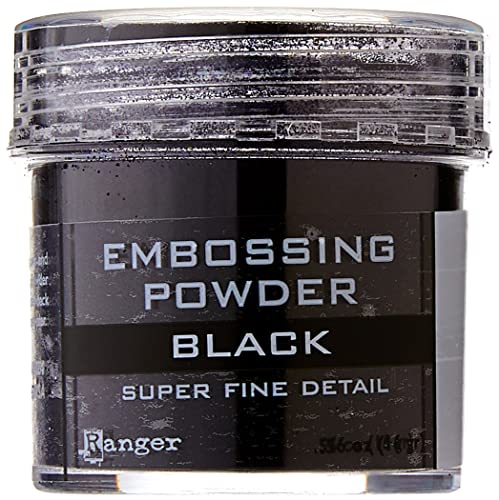 Ranger Sf Black Embossing Powder, acryl, Mehrfarbig, 4.44x4.44 cm von Ranger
