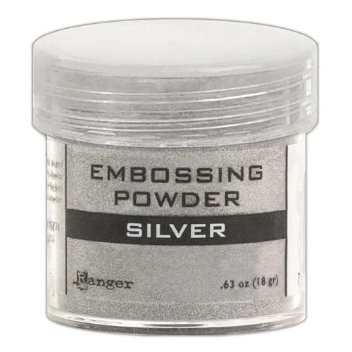 Ranger Silver-Embossing Puder, Acryl, Mehrfarbig, 6.9 x 9.7 x 1.8 cm von Ranger