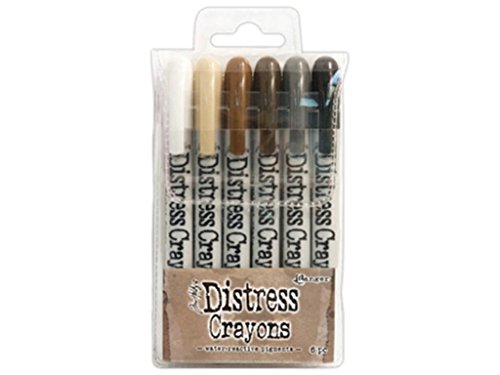 Ranger TDBK47926 Tim Holtz Distress Crayon Stifte-Set Nr 6, Synthetic Material, mehrfarbig, 14.2 x 8.6 x 1.8 cm von Ranger