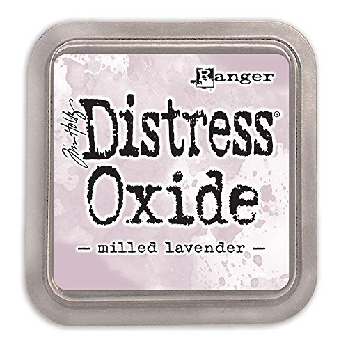 Ranger TDO56065 Pine Needles-a 2x2 Raised Pad, with Water-Reactive Dye Ink Tim Holtz Distress Oxide Stempelkissen Milled Lavender, Rosa, 7, 6 x 7, 6 cm von Ranger