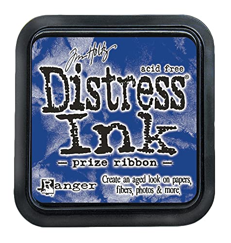 Ranger TIM72669 Tim Holtz Stempelkissen, mit Farbband, Preisband blau, 3 x 3 inch von Ranger