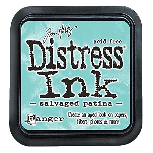 Ranger TIM72737 Tim Holtz Distress Stempelkissen, gereinigte Patina, 3 x 3 inch von Ranger