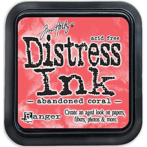 Ranger Tim Holtz Distress Ink Pad, Kunststoff, Abandoned Coral, 7.5 x 7.5 x 50 cm von Ranger