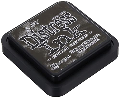 Ranger Tim Holtz Distress Ink Pad, Kunststoff, Ground Espresso, 7.5 x 7.5 x 57 cm von Ranger