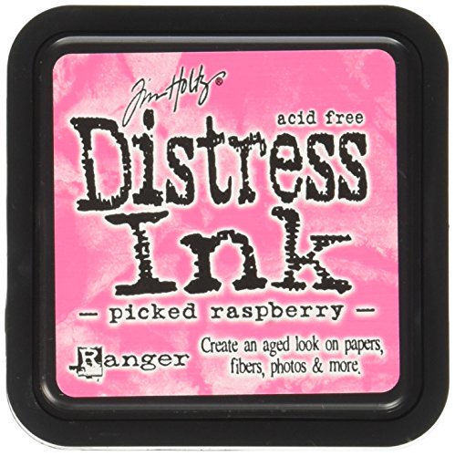 Ranger Tim Holtz Distress Ink Pad, Kunststoff, Picked Raspberry, 7.5 x 7.5 x 47 cm von Ranger
