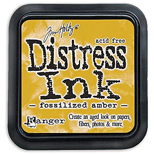 Ranger Tim Holtz Distress Ink Pad, Kunststoff, fossilized Amber, 7.5 x 7.5 x 53 cm von Ranger