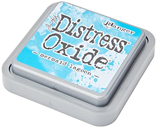 Ranger Tim Holtz Distress Oxide Ink pad Mermaid Lagoon, Blau, 7.5 x 7.5 x 1.9 cm, Synthetisches Matrial von Ranger