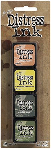 Ranger Tim Holtz Mini Distress Ink Kit 10, Plastic Multicolour 10 x 2,5 x 1,3 cm von Ranger