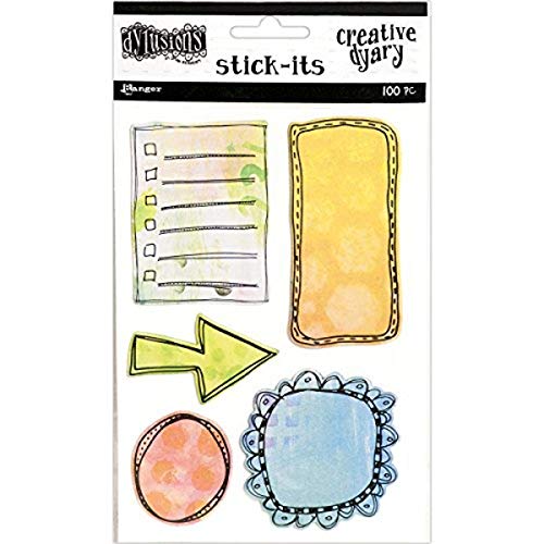 Ranger dya3124 Dylusions dyary Creative Stick-its Pad, Mehrfarbig Ranger dya3124 Dylusions dyary Creative Stick-its Pad, Mehrfarbig von Ranger