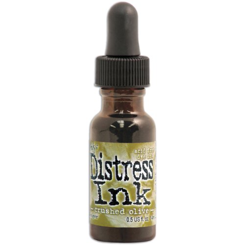 Tim Holtz, 0,5 oz Not Tinte re-Inker Crushed Olive von Ranger
