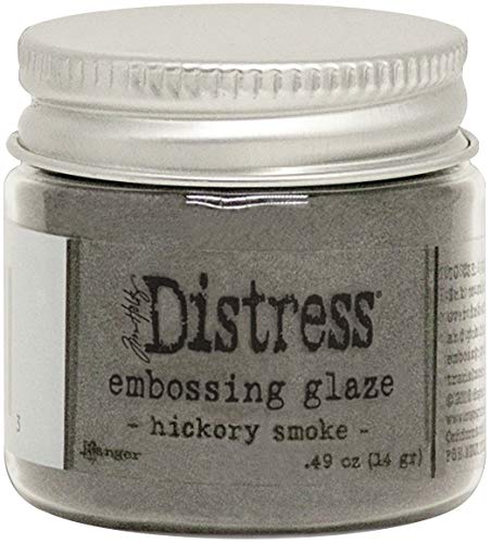 Tim Holtz - Ranger Hickory Smoke 621825 Glaze Ranger – Tim Holtz Distress Embossing-Glasur, 1 oz jar von Ranger
