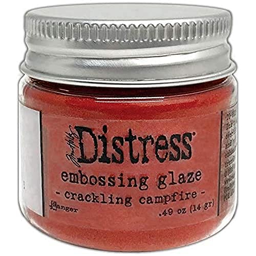 Tim Holtz - Ranger TDE73833 Tim Holtz Distress Embossingglasur, knisterndes Lagerfeuer, 1 oz von Ranger