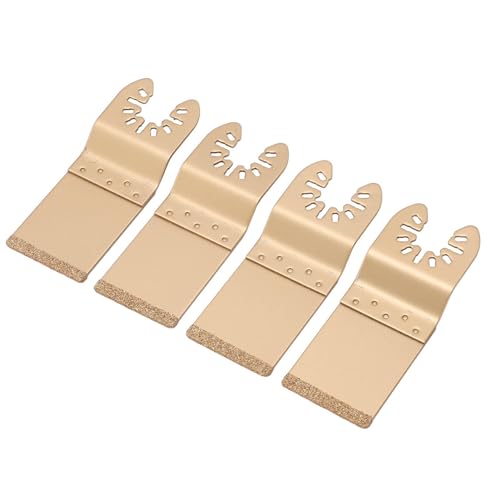 4 Stück Oszillierende Sägeblätter, Elektrische Multitool-Oszillationsklingen Gold Diamant Hartmetallklinge 1,3 Zoll (32 mm) Mit Universeller Schnittstelle, Für Holzbearbeitung, Kunststoff, Metall 4 Stück Oszillierende Sägeblätter, Elektrische Multitool-Oszillationsklingen Gold Diamant Hartmetallklinge 1,3 Zoll (32 mm) Mit Universeller Schnittstelle, Für Holzbearbeitung, Kunststoff, Metall von Rankomu