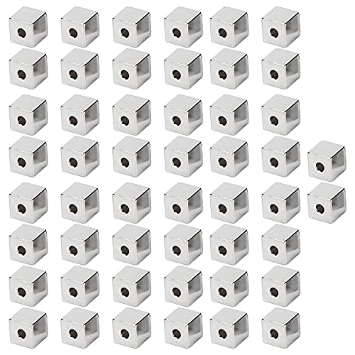 Rankomu Edelstahl-Abstandshalter-Perlen, Abstandshalter, quadratisch, 6 x 6 x 2 mm, DIY-Zubehör für Halsketten, Schmuckherstellung, 50 Stück Rankomu Edelstahl-Abstandshalter-Perlen, Abstandshalter, quadratisch, 6 x 6 x 2 mm, DIY-Zubehör für Halsketten, Schmuckherstellung, 50 Stück von Rankomu